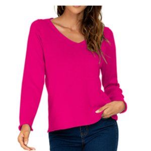 DAIMIDY Women's Long Sleeves Pullover Sweaters Soft Top X-Small